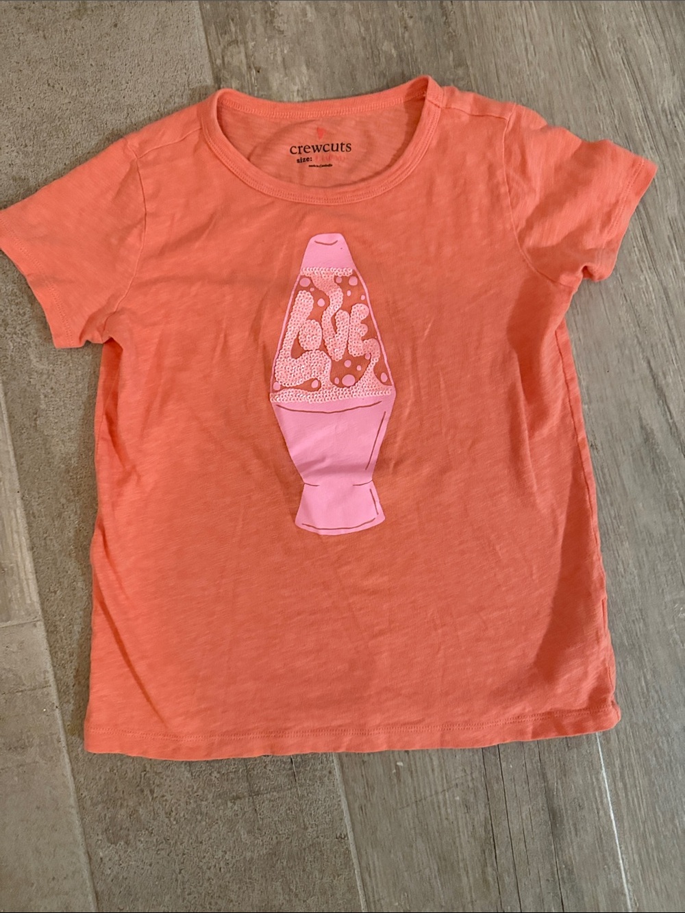 Crewcuts Coral Pink Lava Lamp Tee